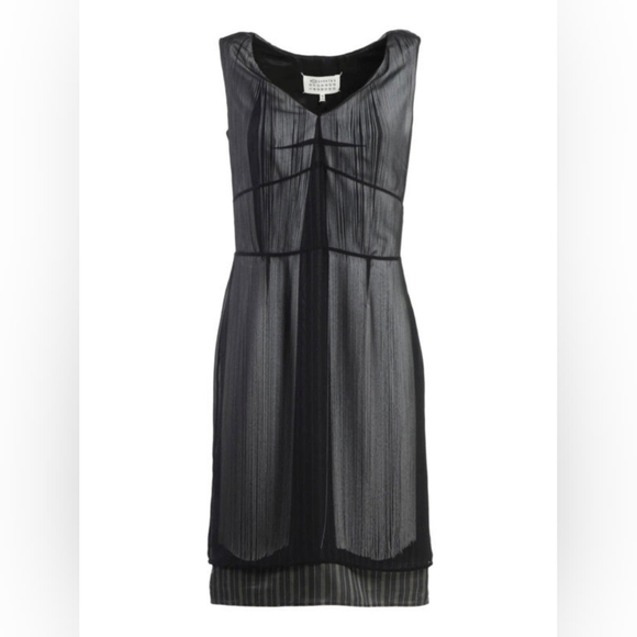 16. NWT MAISON MARGIELA FRINGE DETAIL SHEATH DRESS SIZE IT 40 / US 4 - Picture 1 of 12